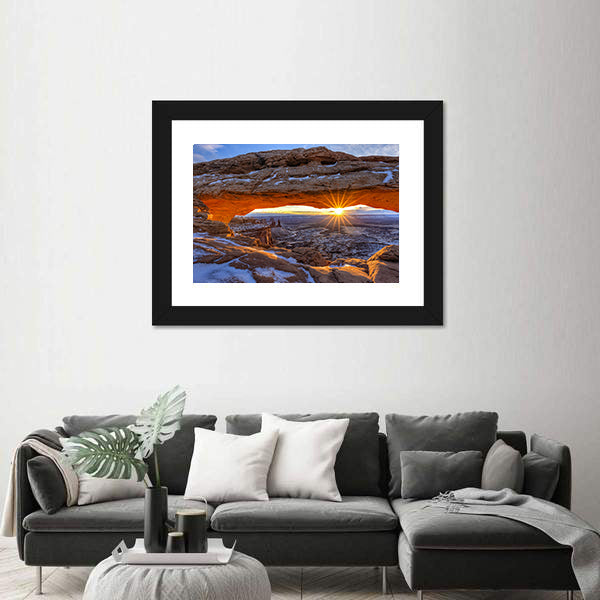 Mesa Arch In Canyonlands National Park Utah Canvas Wall Art