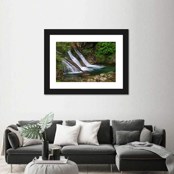 Mountain Mickiewicz Waterfall Canvas Wall Art