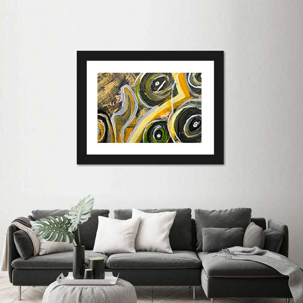 Brush Strokes Texture Canvas Wall Art
