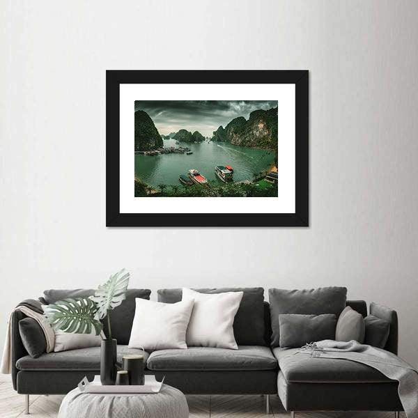 Ha Long Bay In Vietnam Canvas Wall Art