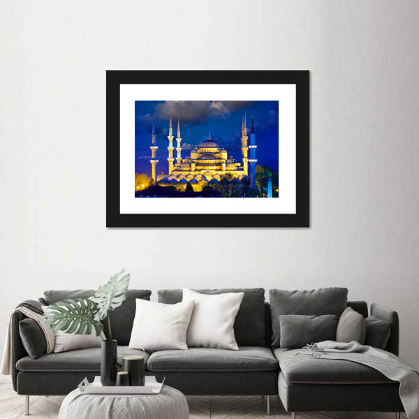 Blue Mosque In Istanbul Canvas Wall Art