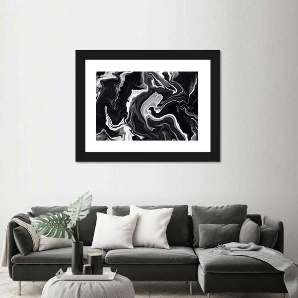 Marble Textured Artwork Canvas Wall Art