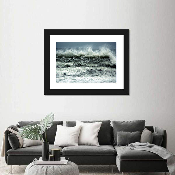 Turkey Coast In storm Canvas Wall Art