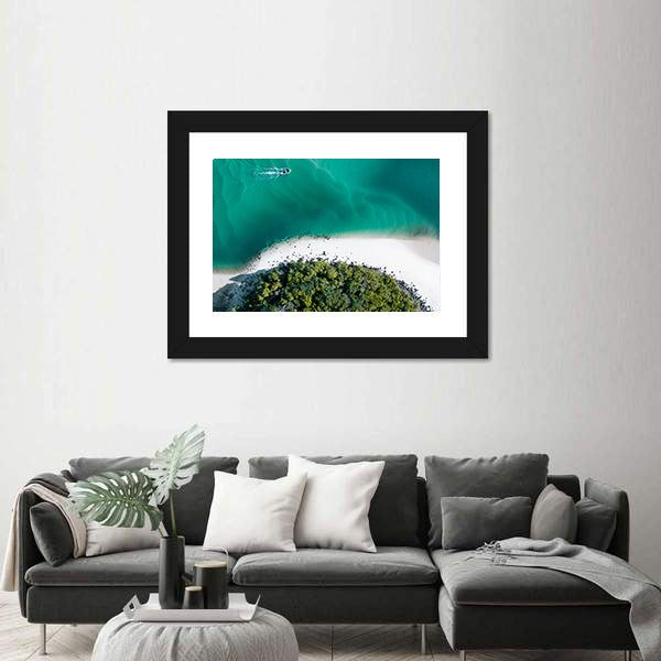 Drone Shot Of Gold Coast Canvas Wall Art