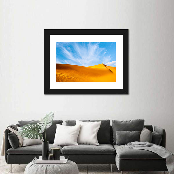 Golden Sand Dunes Landscape Canvas Wall Art