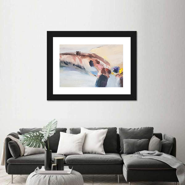 Hand Drawn Sea Sketch Canvas Wall Art
