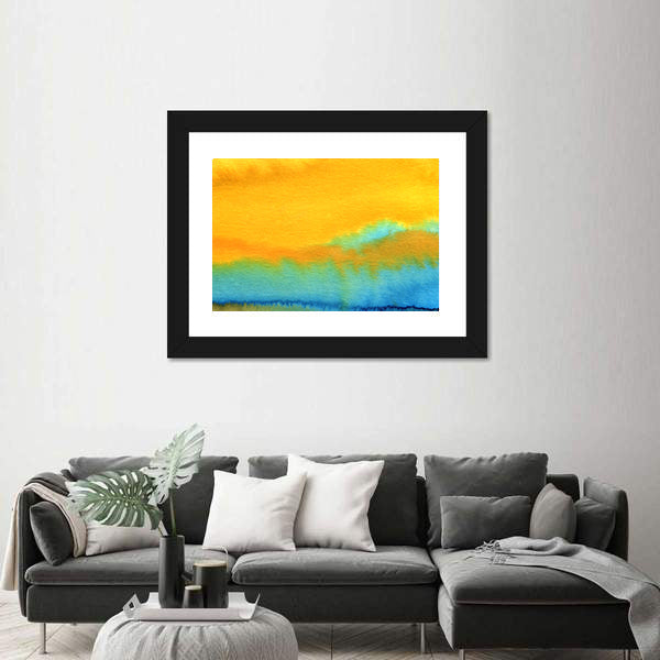 Modern Aquarelle Abstract Canvas Wall Art