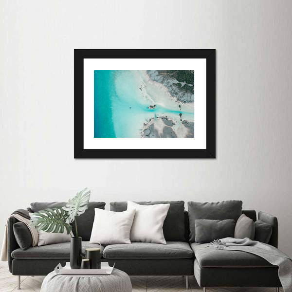 Lagoon Of Seven Colors Lake Bacalar In Mexico Canvas Wall Art
