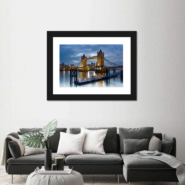Tower Bridge on the River Thames Canvas Wall Art