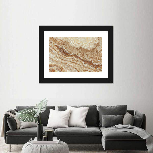 Honey Onyx Tile Pattern Canvas Wall Art