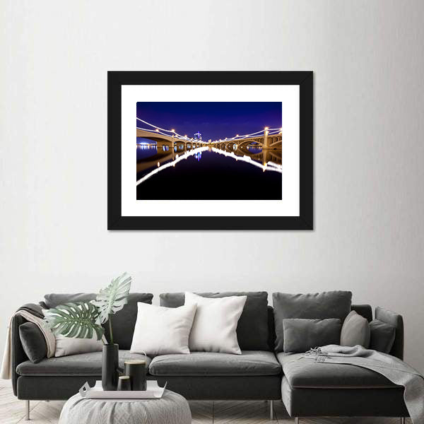 Mill Avenue Bridges In Tempe Arizona Canvas Wall Art
