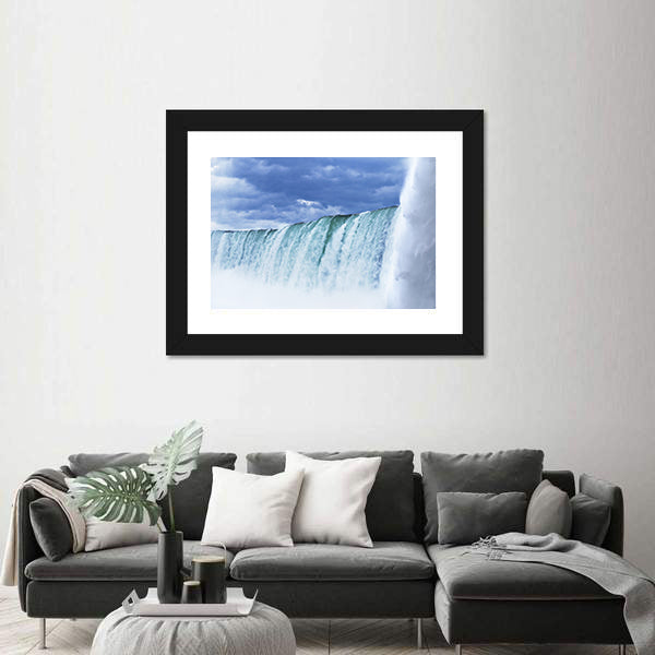 Niagara Falls Horseshoe In Canada Canvas Wall Art