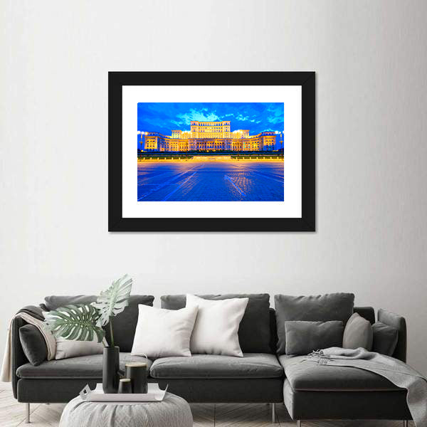 Palace of the Parliament, Bucharest Canvas Wall Art