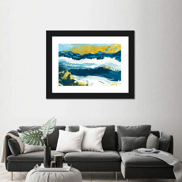Acrylic Lake Texture Canvas Wall Art