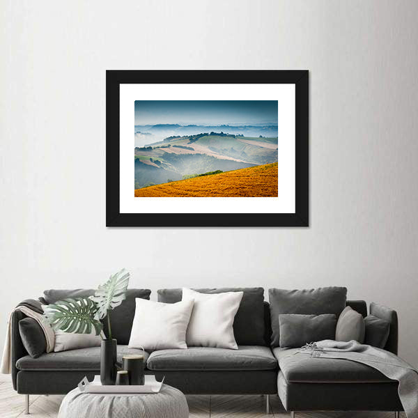 Italian Countryside in Morning Light Canvas Wall Art