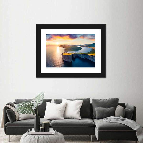Sorvagsvatn Lake In Vagar Faroe Islands Canvas Wall Art
