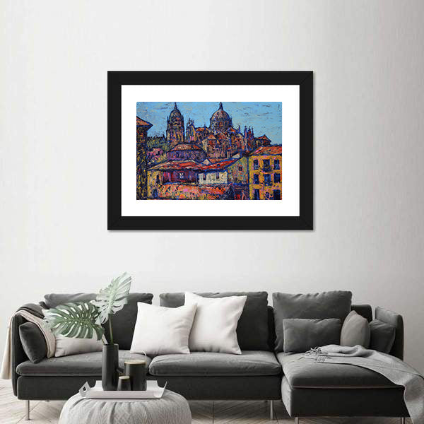 Salamanca Old City Street Canvas Wall Art