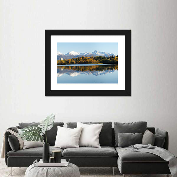 Anchorage Coastline in Alaska Canvas Wall Art