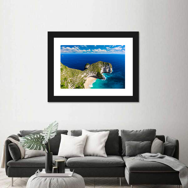 Kelingking Beach In Indonesia Canvas Wall Art