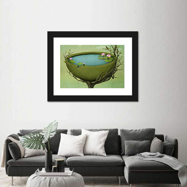 Greeting Card Illustration Canvas Wall Art