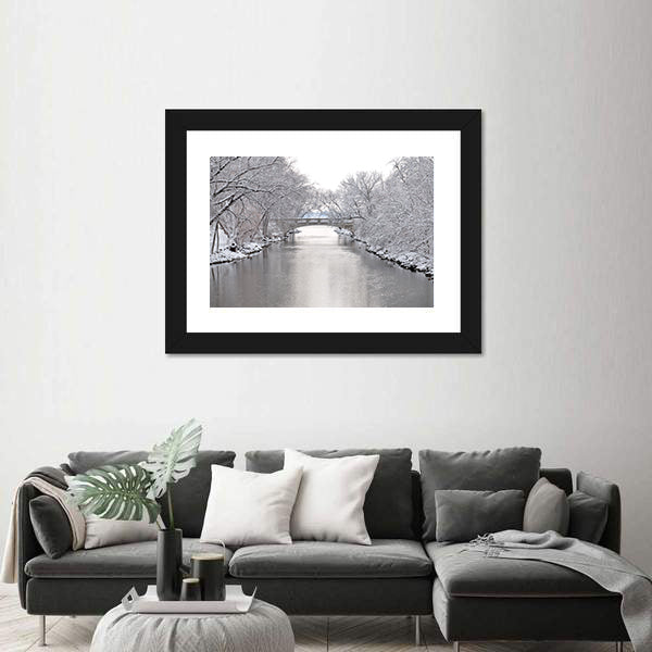 Yahara River In Madison Wisconsin Canvas Wall Art