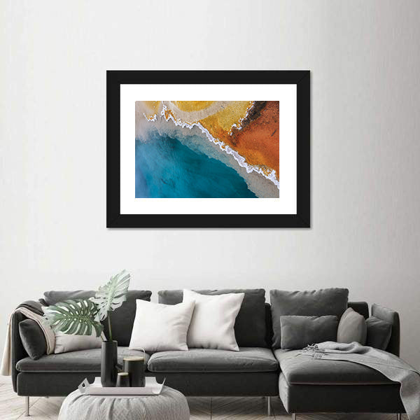 Hot Spring In Yellowstone National Park In Wyoming Canvas Wall Art