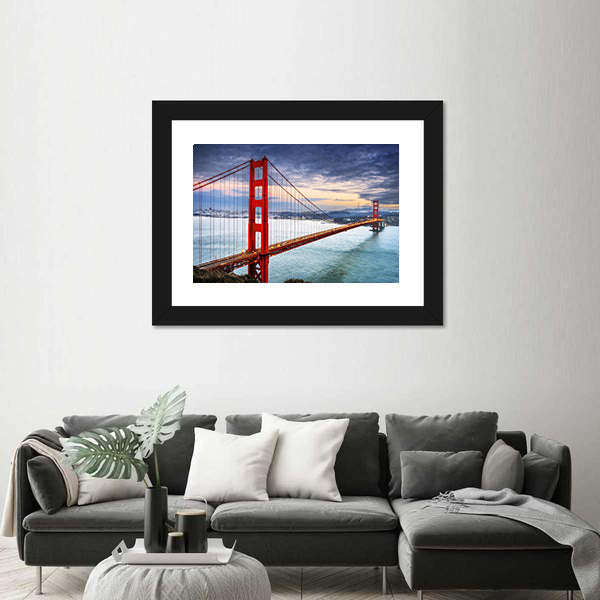 Golden Gate Bridge at Dusk Canvas Wall Art