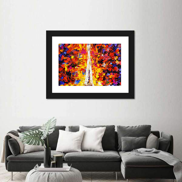 Eiffel Tower In Paris Canvas Wall Art