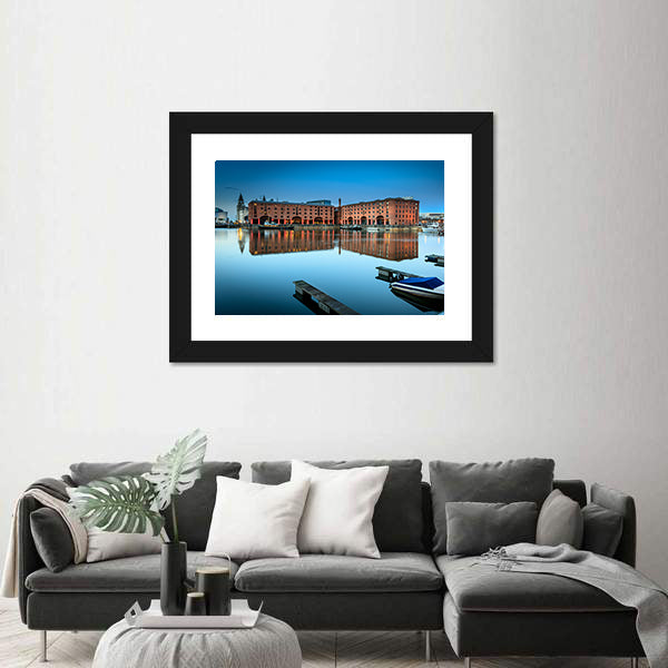 Albert Dock, Liverpool at Twilight Canvas Wall Art