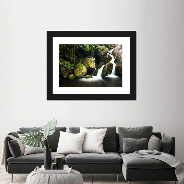 Yarra Ranges Waterfall In Victoria Australia Canvas Wall Art