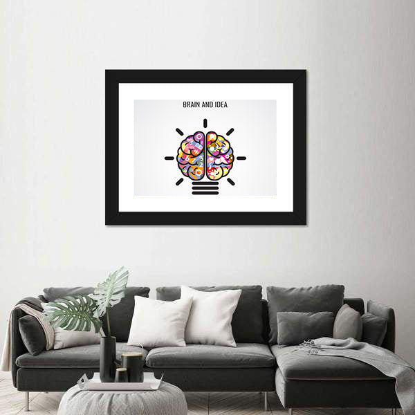 Creative Brain Concept Canvas Wall Art