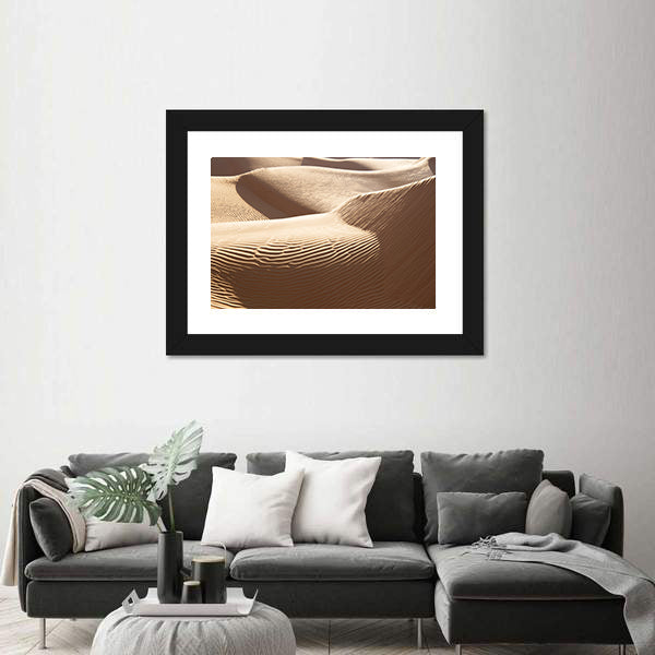 Sand Dunes Desert Of Sahara Canvas Wall Art