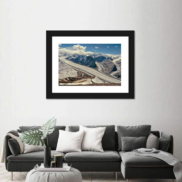 Fedchenko Glacier In Tajikistan Canvas Wall Art