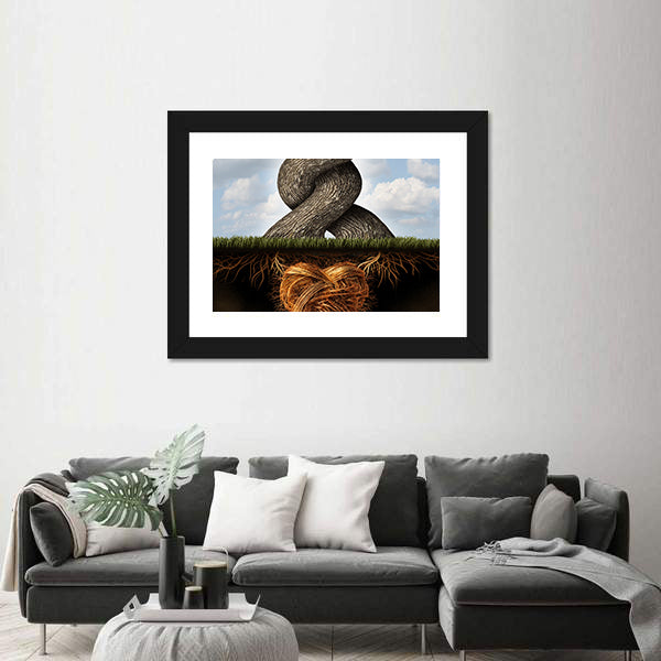 Growing In Love Concept Canvas Wall Art