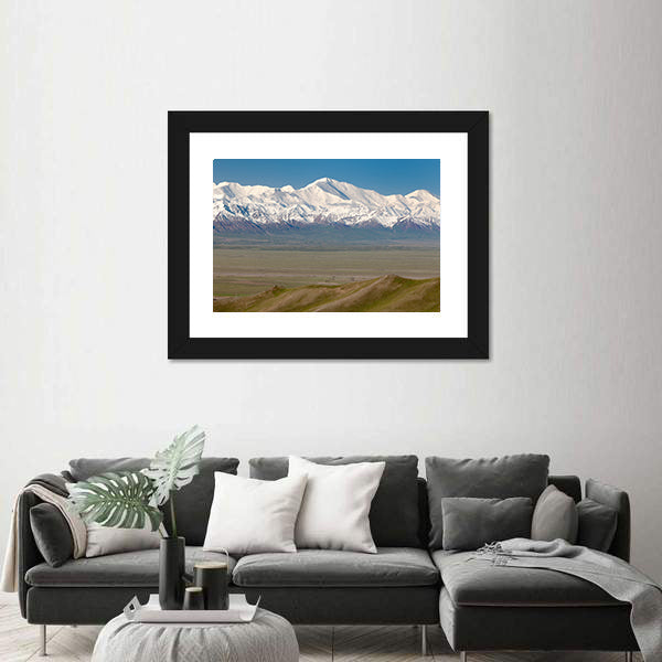Pamir Mountain And Pik Lenin, Kyrgyzstan Canvas Wall Art