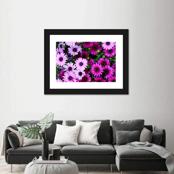 Flowers In The Garden Canvas Wall Art