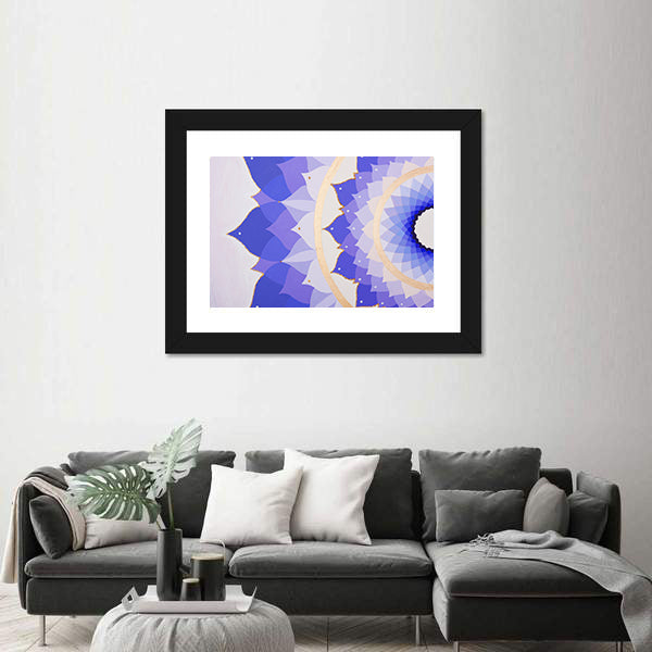 Purple Flower Mandala Canvas Wall Art