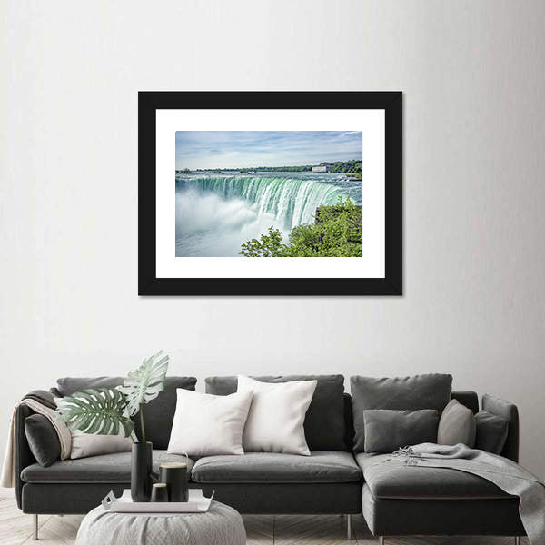 Niagara Falls From The Canadian Side Canvas Wall Art