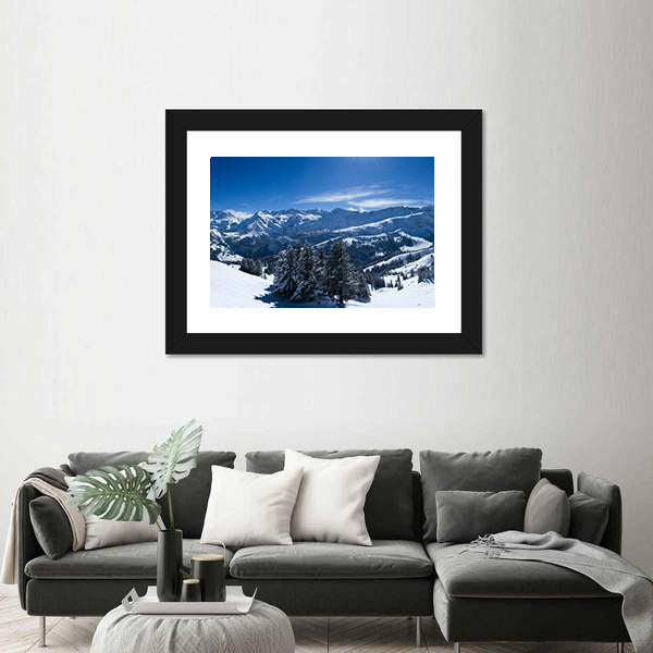Bernese Alps Near Lenk In Switzerland Canvas Wall Art