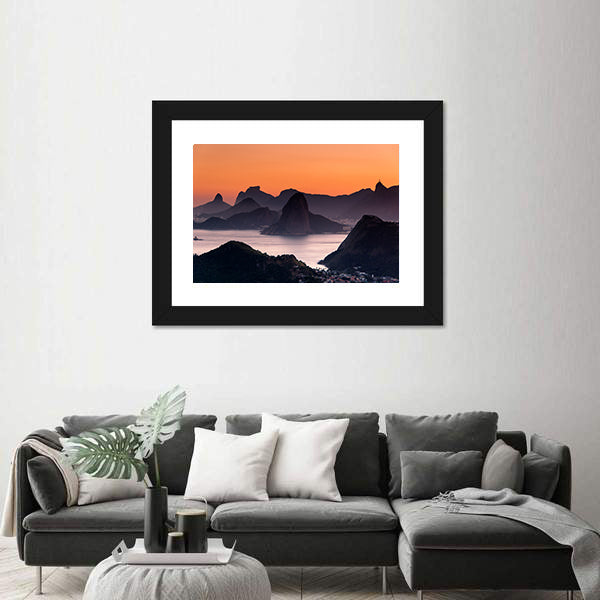 Scenic Rio de Janeiro Mountain Canvas Wall Art