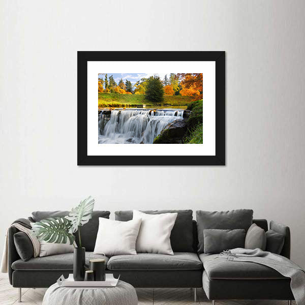 Scenic Cascades Waterfall Canvas Wall Art