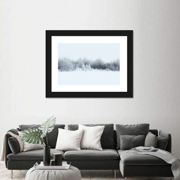 Winter Forest Landscape Canvas Wall Art