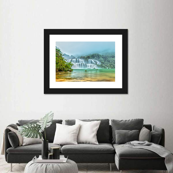 Ban Gioc Waterfall In Vietnam Canvas Wall Art