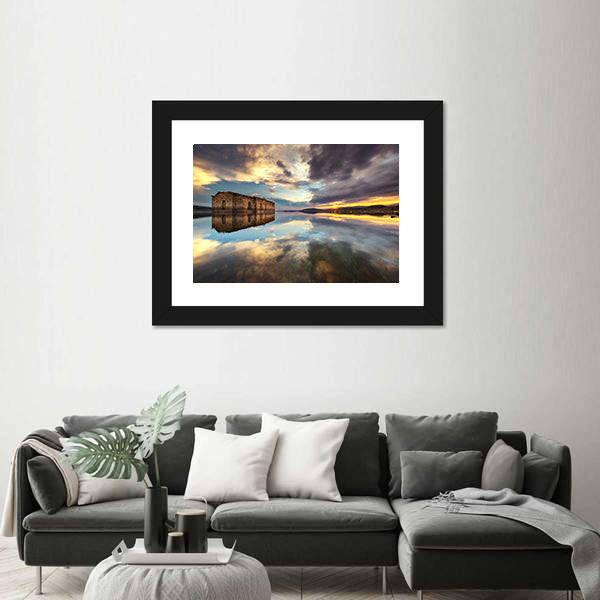 Abandoned Church In Dam Jrebchevo In Bulgaria Canvas Wall Art
