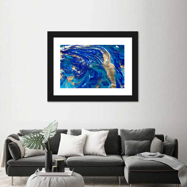 Liquid Marble Pattern Canvas Wall Art
