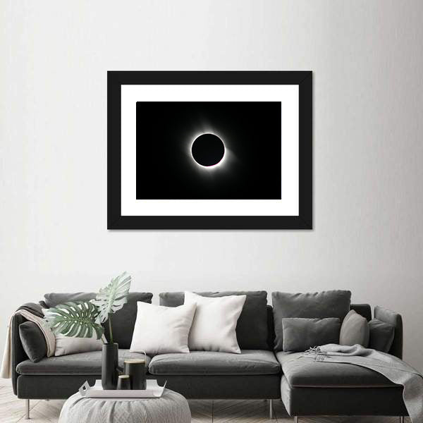 Total Solar Eclipse In Cappadocia Turkey Canvas Wall Art
