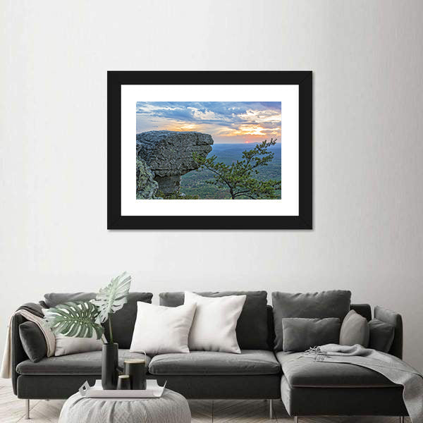 Sunset at Cheaha Mountain State Park Canvas Wall Art