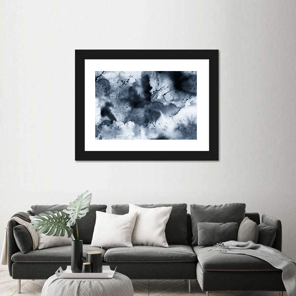 Seamless Ink Wash Abstract Canvas Wall Art