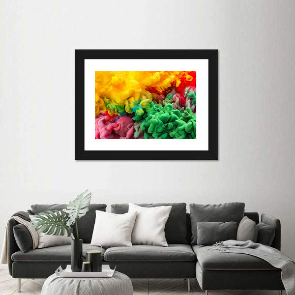 Colorful Acrylic Ink Canvas Wall Art