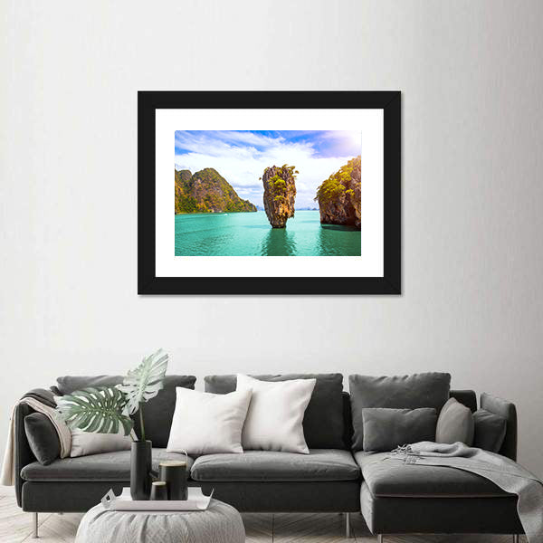James Bond Island In Phang Nga Bay Phuket Thailand Canvas Wall Art